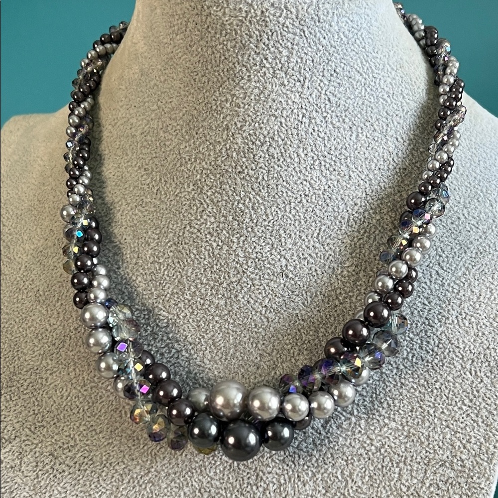 Roman Twisted Purple Necklace